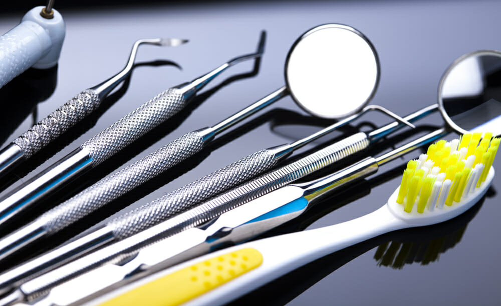 Dental Hygienist Cleaning Tools Used During A Hygiene Appointment